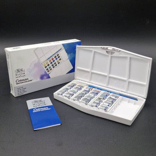 Acuarela Cotman en pasta Winsor & Newton estuche x24