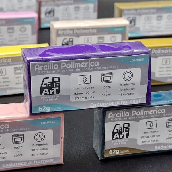 Arcilla polimérica GapoArt por colores 62gr