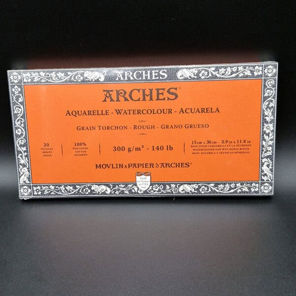 Bitácora Arches para acuarela 15x30 300gr