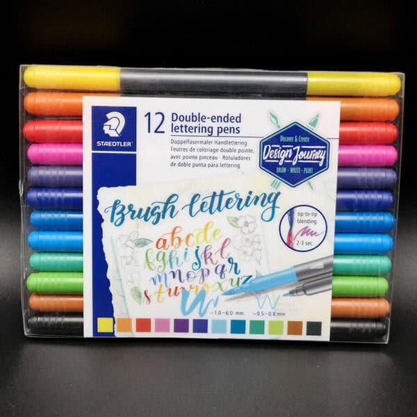 Caja de marcadores Brush Duo Staedtler x12