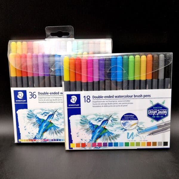 Caja de marcadores acuarelables Staedtler doble punta