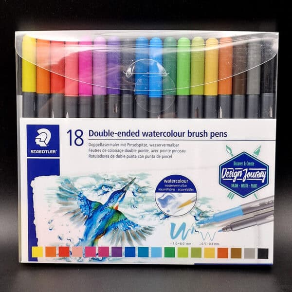Caja de marcadores acuarelables Staedtler doble punta - Image 3