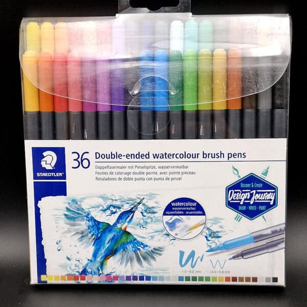 Caja de marcadores acuarelables Staedtler doble punta - Image 2