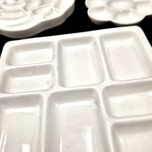 Paleta de cerámica grande para acuarela