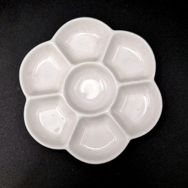 Paleta de cerámica pequeña para acuarela