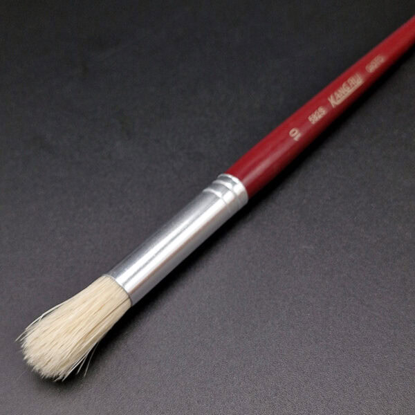 Pincel de cerda redondo corto Kangrui - Image 4