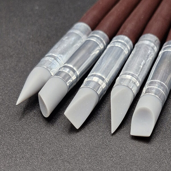 Juego de pinceles punta de goma x5