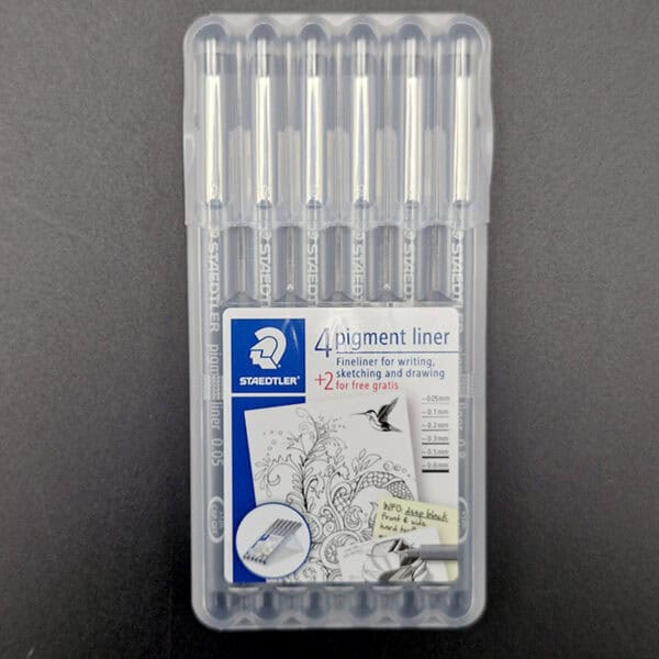 Set de rapidografos negros Staedtler x6 - Image 2