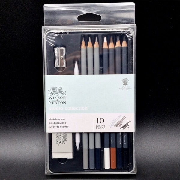 Caja de lapices Studio Winsor & Newton x10