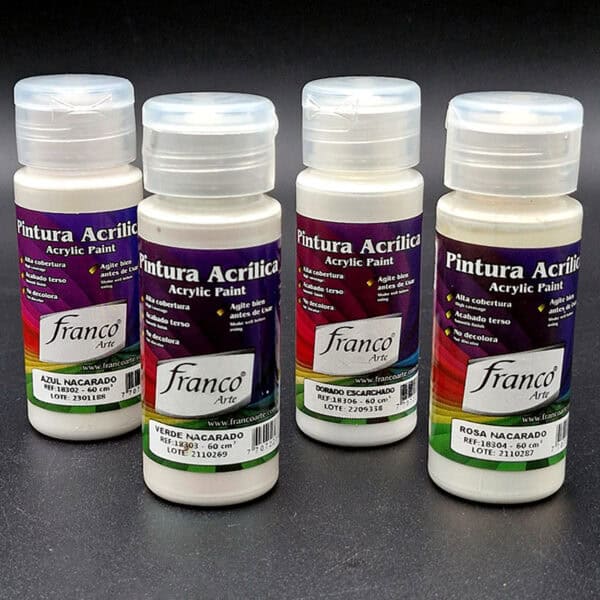 Pintura acrílica nacarada Franco Arte 60ml