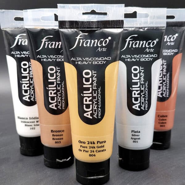 Acrílico profesional metalizado Franco Arte 100ml