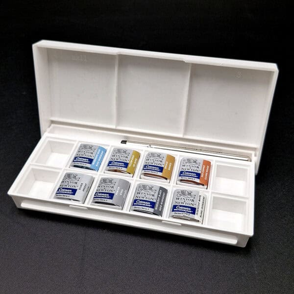 Acuarela metalizada Cotman en pasta Winsor & Newton x8