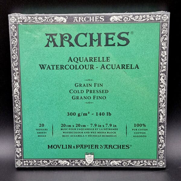 Bitacora Arches para acuarela 20x20 300gr - Image 3