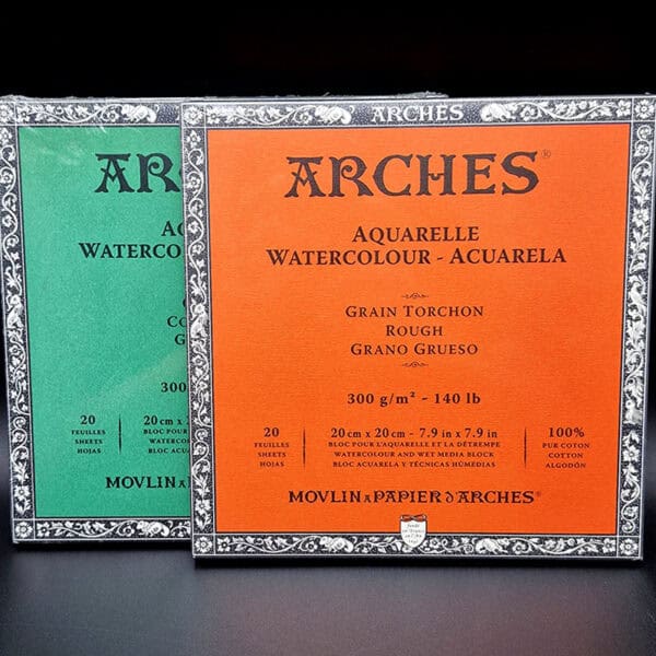 Bitacora Arches para acuarela 20x20 300gr