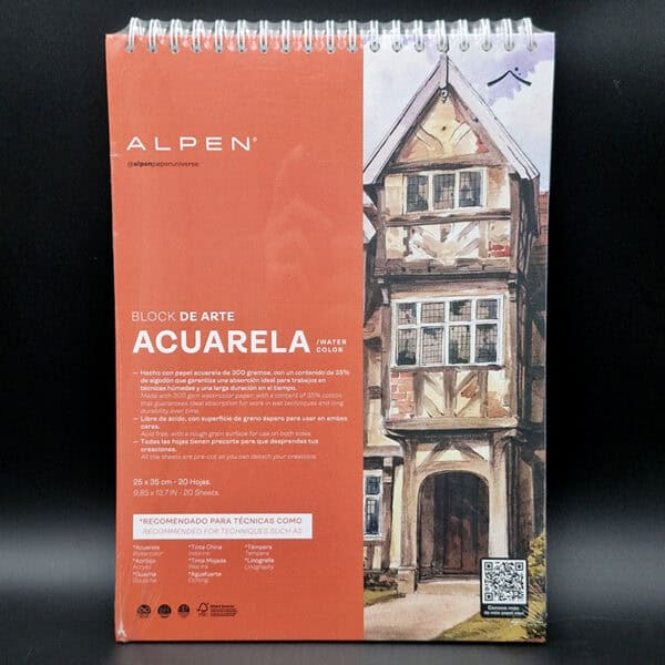 Block Alpen para acuarela 25x35 300gr