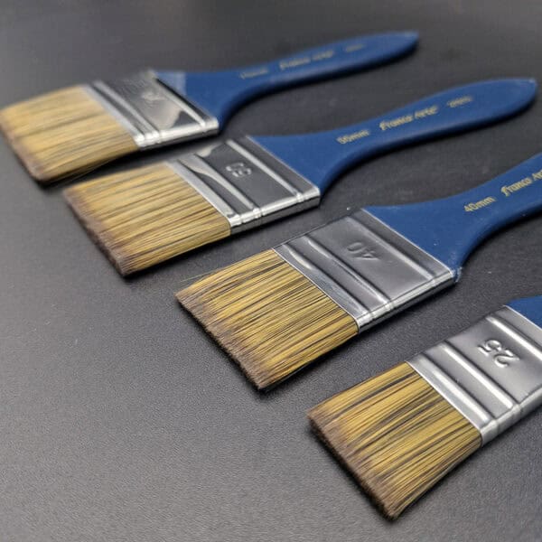 Brocha plana de nylon Franco Arte