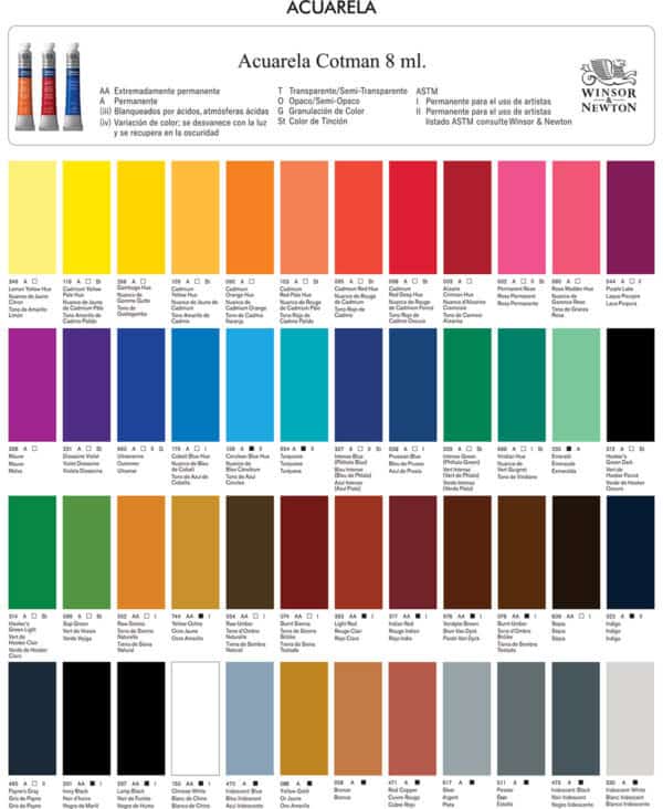 Acuarela Cotman en tubo Winsor & Newton 8ml - Image 2