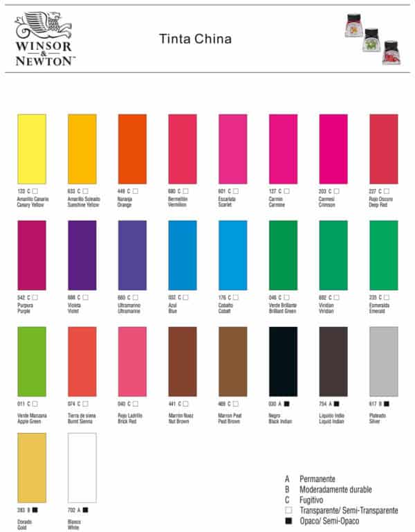 Tinta China Winsor & Newton 14ml - Image 2