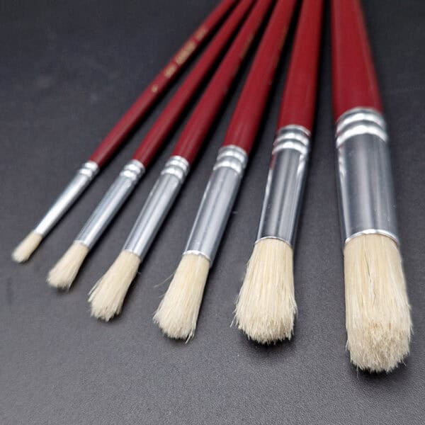 Pincel de cerda redondo largo Kangrui