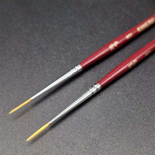 Set de pinceles Kangrui para detalles x2