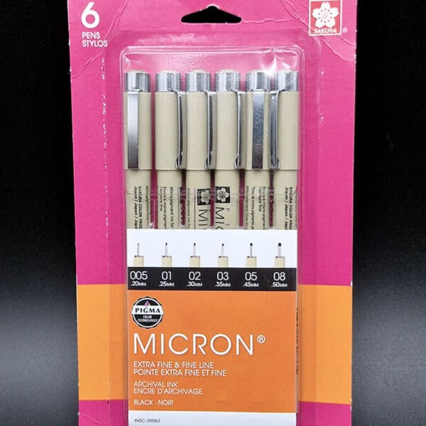 Rapidografo Sakura Pigma x6